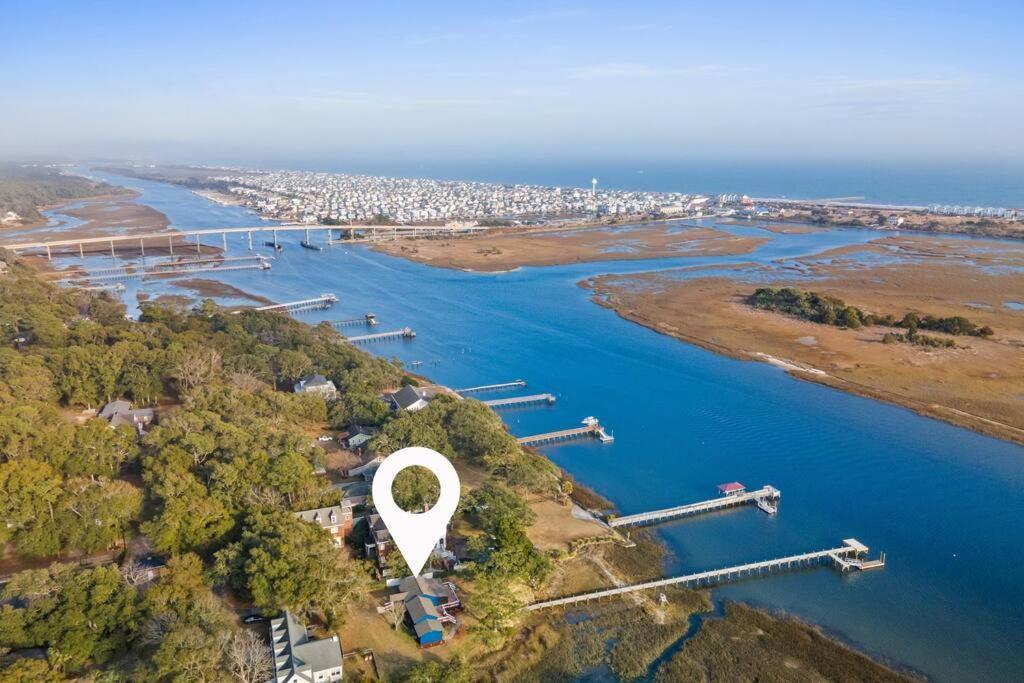 Dolphin Cove - Whole Waterfront House With Dock Villa โอเชียนไอเอิลบีช ภายนอก รูปภาพ